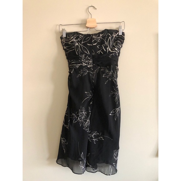 Strapless black and white dress - Picture 2 of 5